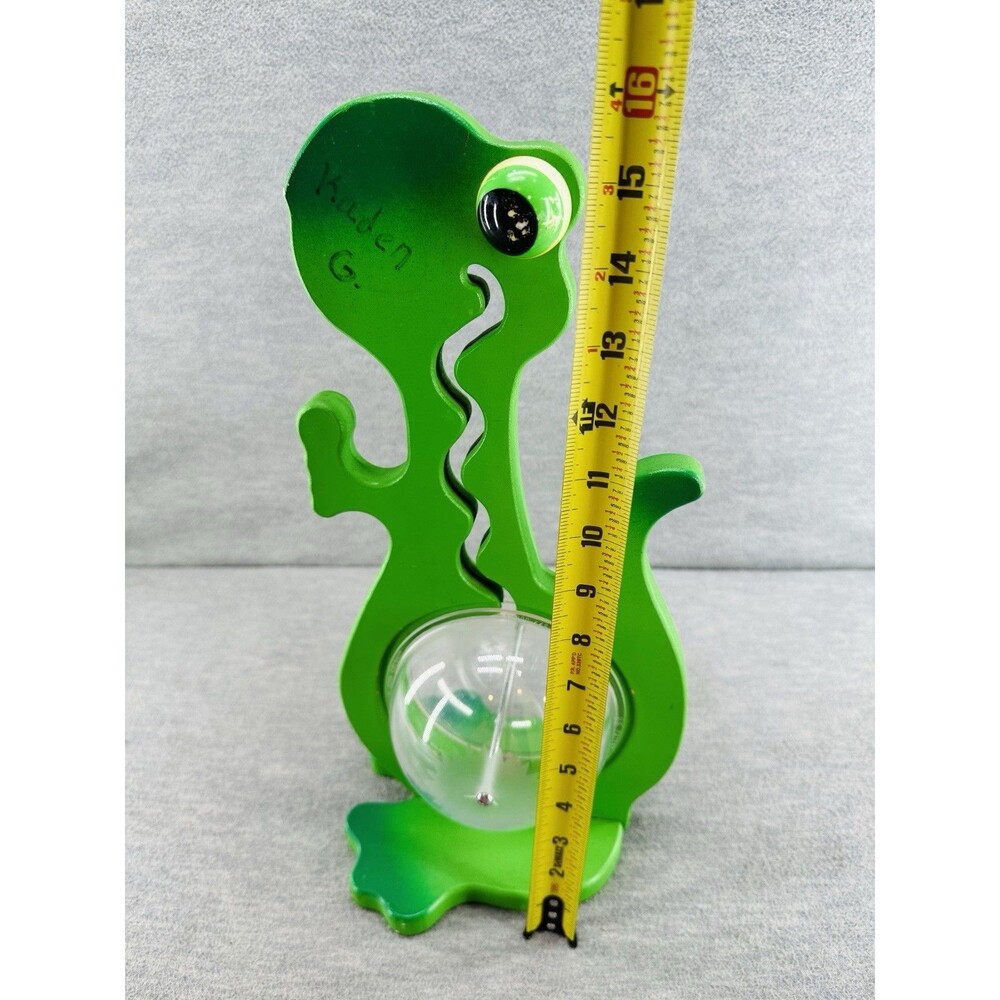 BIG BELLY BANK - 17" Tall Green Dinosaur Coin Bank - Picture 10 of 10